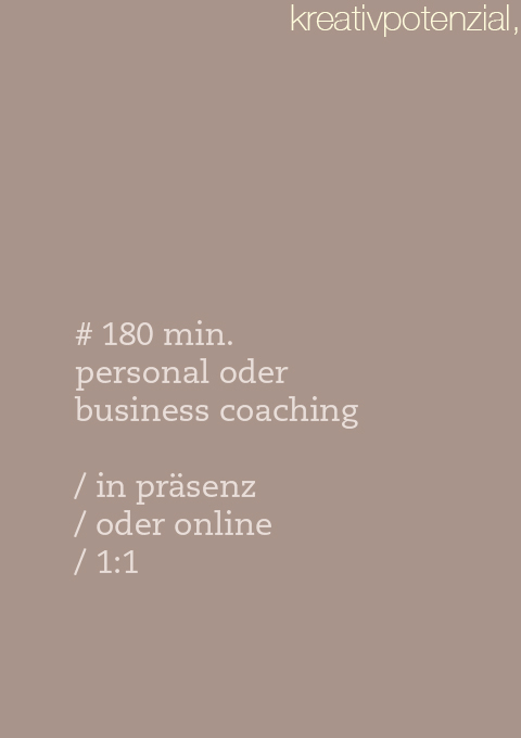 180 min. Personal- oder Business Coaching 