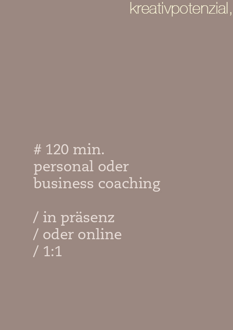 120 min. Personal- oder Business Coaching 